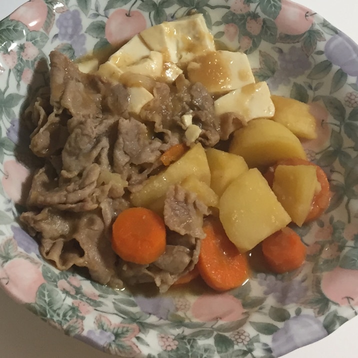 簡単美味しい 肉じゃが風 肉豆腐